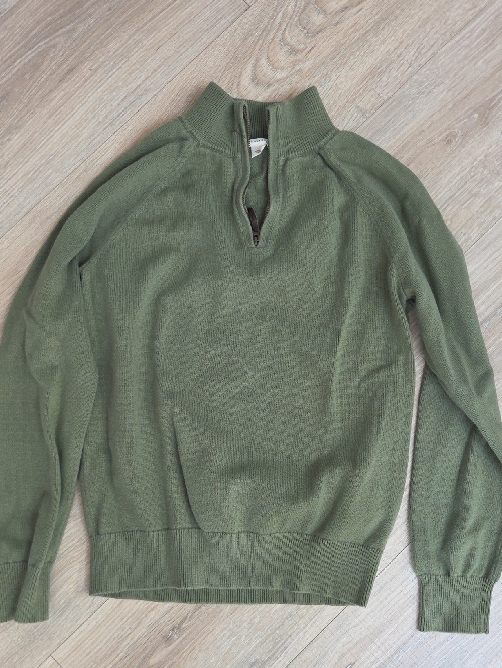 Crewcuts Olive Green Half-Zip Sweater